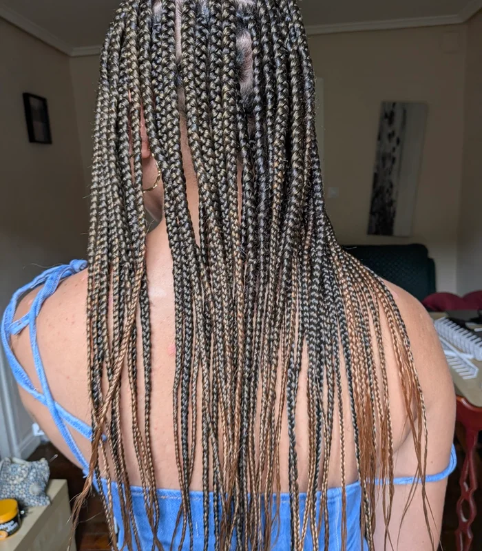 Knotless Braids y Box Braids — trenzas africanas en Bilbao